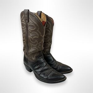 JUSTIN BOOTS vintage 90s sharkskin western boots